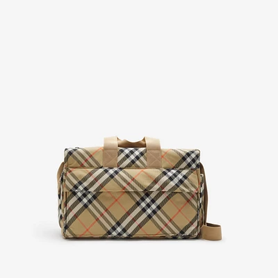 Check Baby Changing Bag in Sand - Children | Burberry® Official