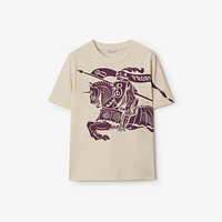EKD Cotton T-shirt in Pansy - Women | Burberry® Official