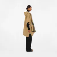 EKD Cashmere Hooded Cape in Archive beige | Burberry® Official
