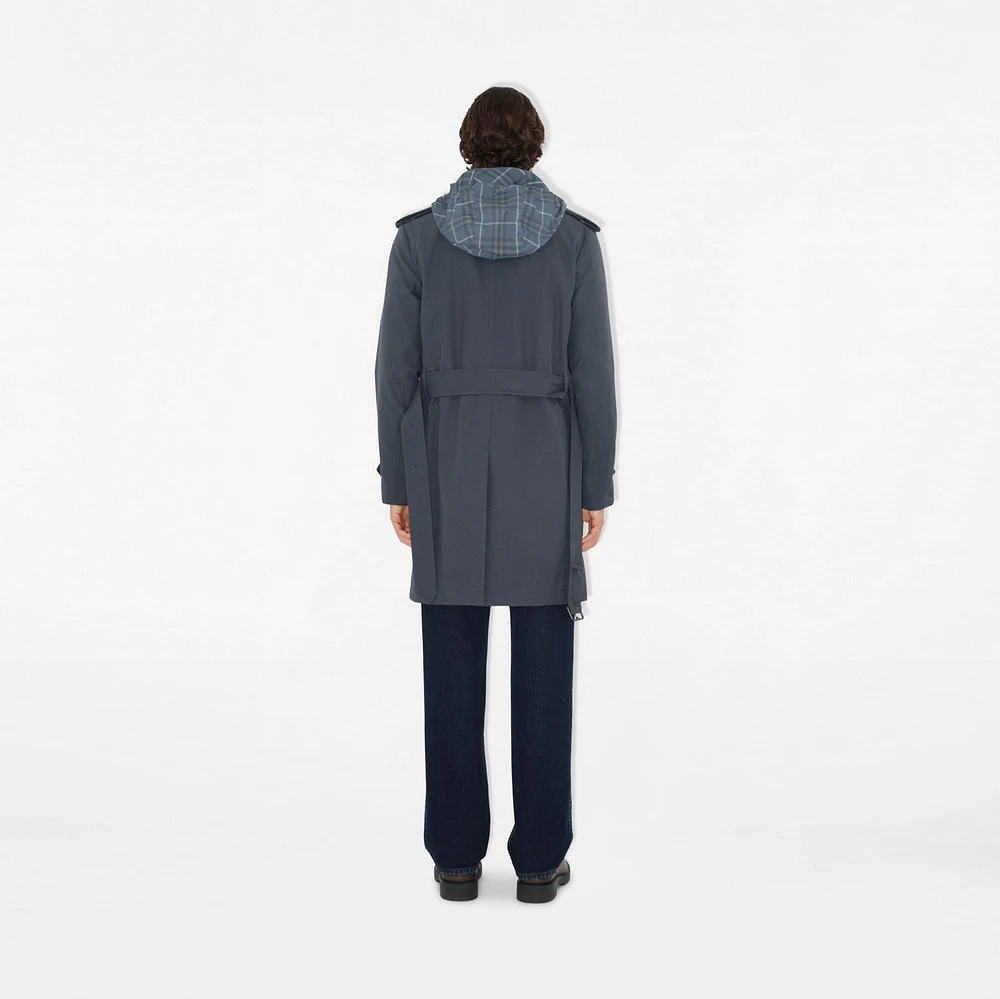 Mid-length Cotton Trench Coat in Magnet - Men | Burberry® Official