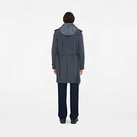 Mid-length Cotton Trench Coat in Magnet - Men | Burberry® Official