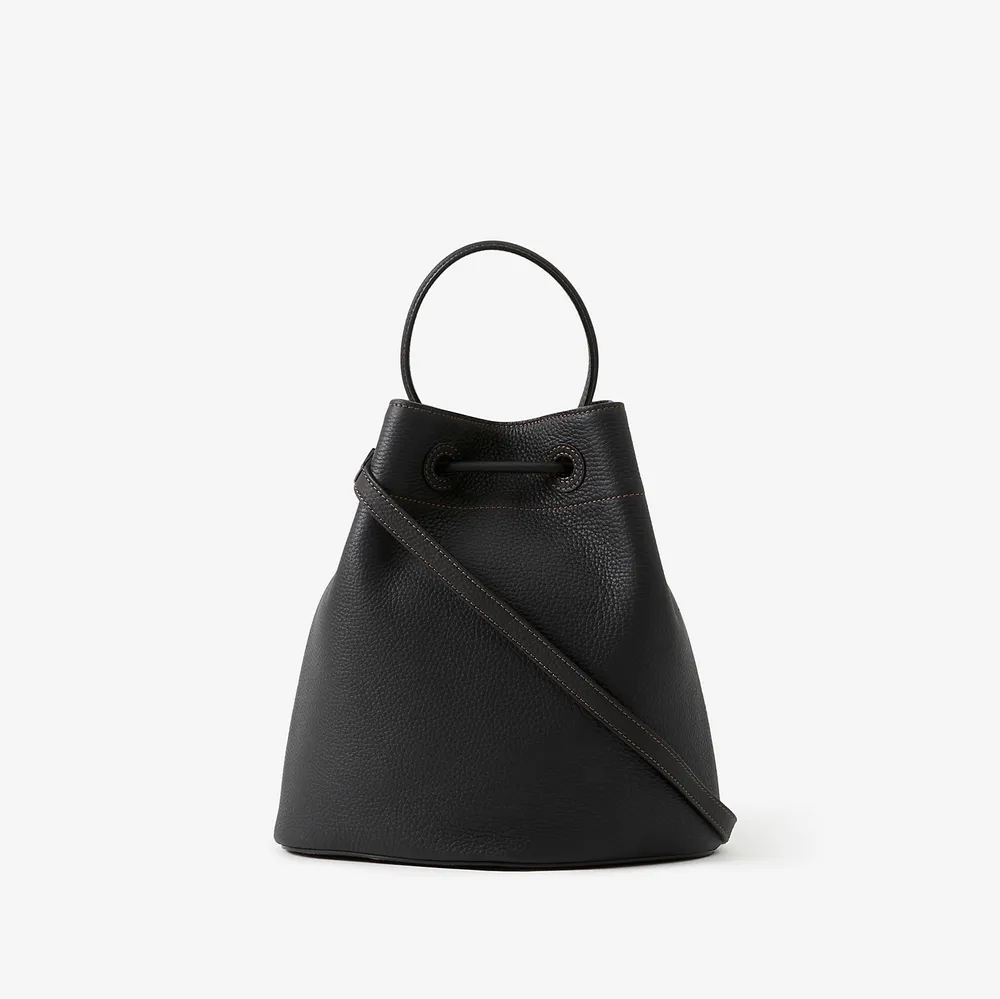Small TB Bucket Bag in Black - Women, Leather | Burberry® Official