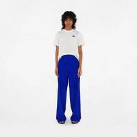Cotton T-shirt in Salt - Women | Burberry® Official