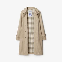 Long Gabardine Car Coat in Fossil - Men | Burberry® Official