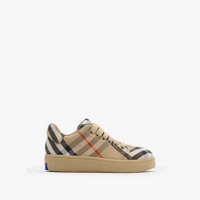 Check Sneakers in Sand beige - Children | Burberry® Official