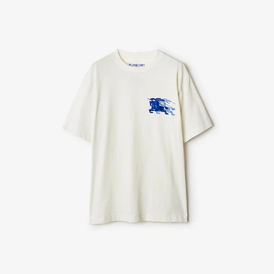 EKD Cotton T-shirt in Chalk - Men | Burberry® Official