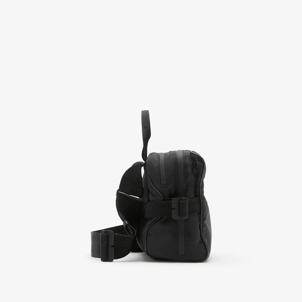 Check Jacquard Crossbody Bag in Black - Men | Burberry® Official
