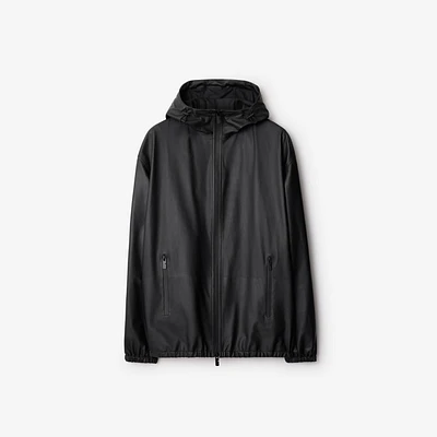 EKD Leather Jacket in Black - Men | Burberry® Official