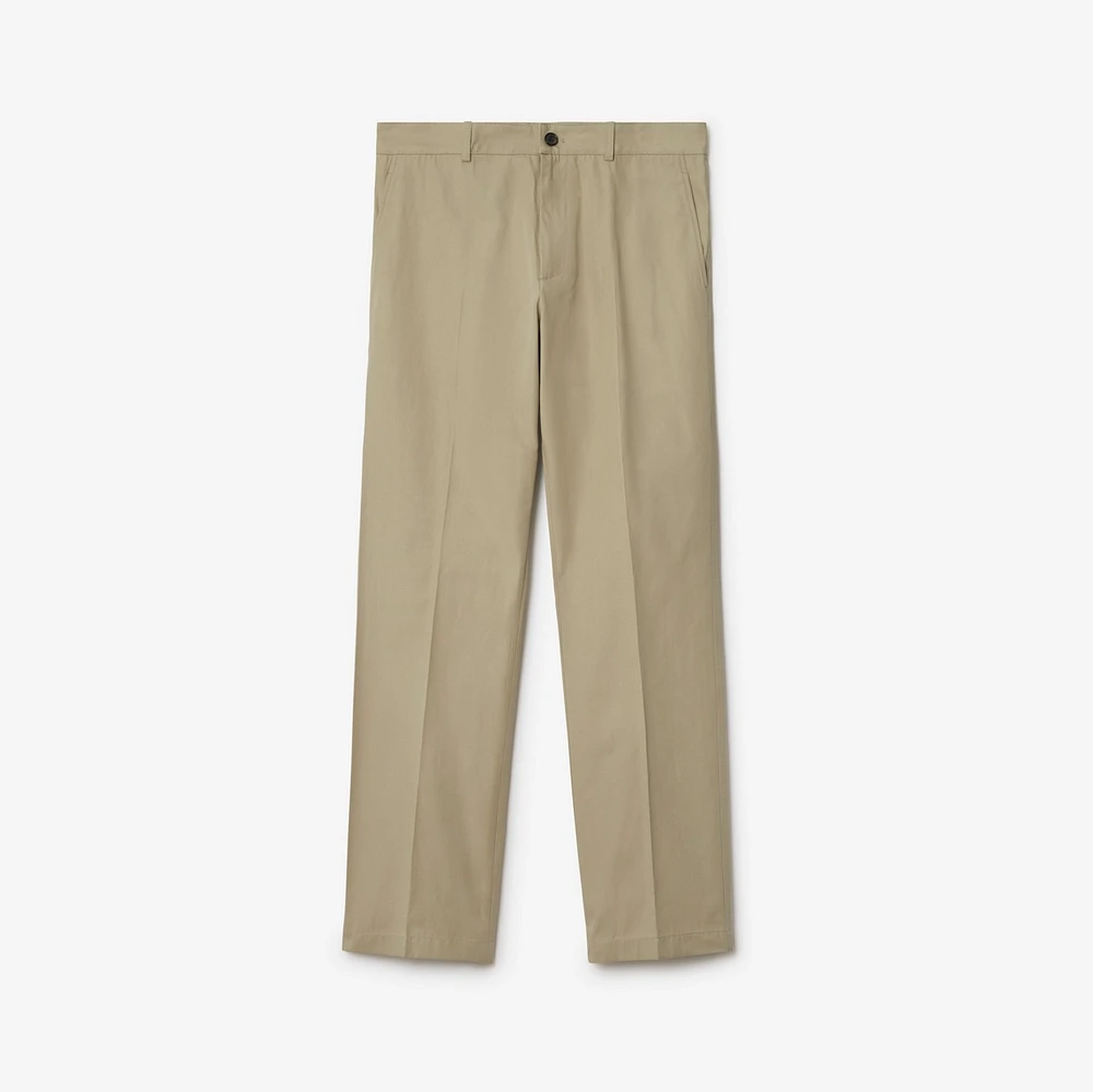 Cotton Chinos in Skylark - Men | Burberry® Official