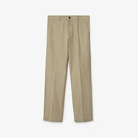 Cotton Chinos in Skylark - Men | Burberry® Official