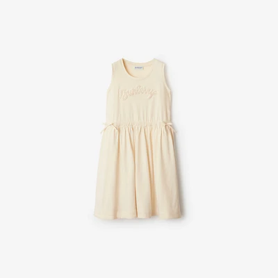 Logo Cotton Dress in Calico | Burberry® Official
