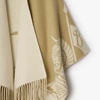 EKD Wool Cashmere Cape in Sand | Burberry® Official