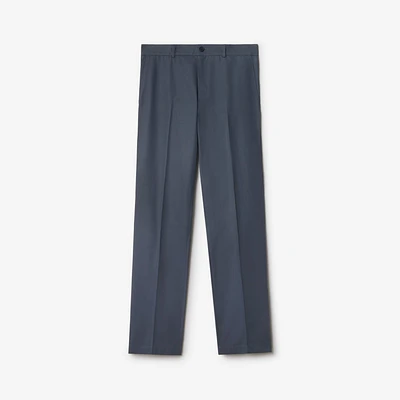 Cotton Chinos in Magnet - Men | Burberry® Official
