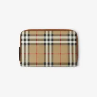 Check Travel Wallet in Archive beige - Women | Burberry® Official