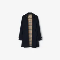 Short Chelsea Heritage Trench Coat in Coal blue - Women, Cotton Gabardine | Burberry® Official