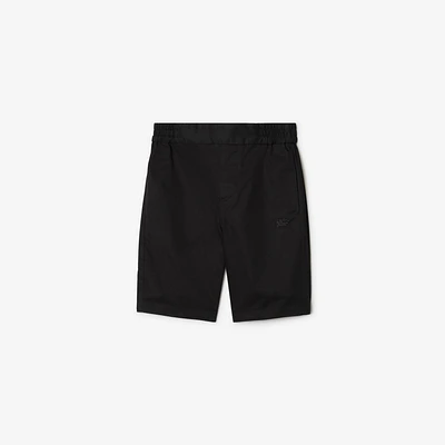 Cotton Shorts in Black | Burberry® Official