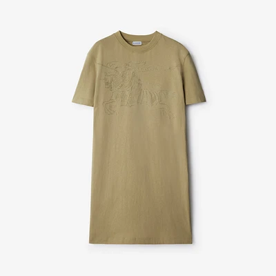 EKD Cotton T-shirt Dress in Hunter - Women | Burberry® Official