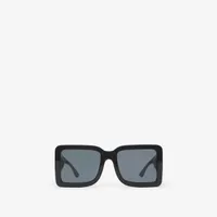 B Motif Square Frame Sunglasses in Black - Women | Burberry® Official