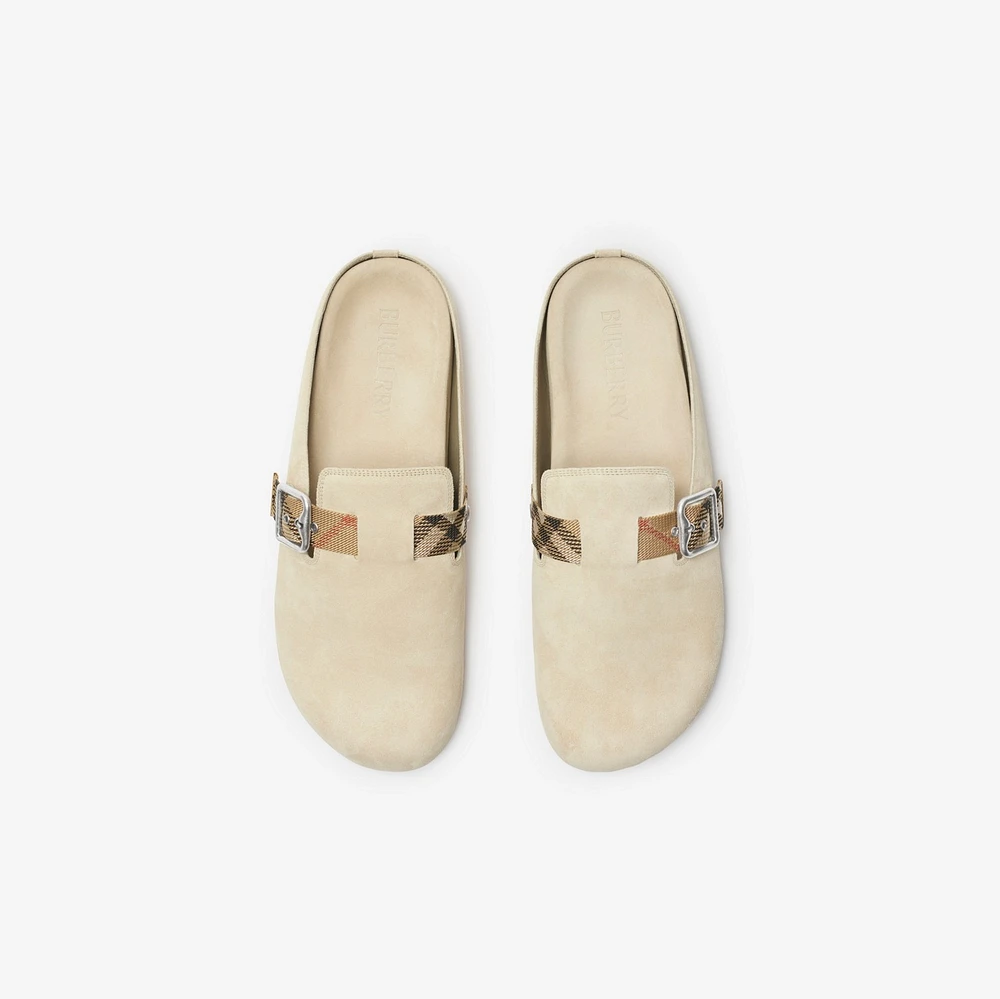 Suede Urchin Clogs in Bake - Men | Burberry® Official