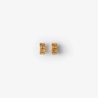 Rose Monogram Earrings in Gold - Women | Burberry® Official