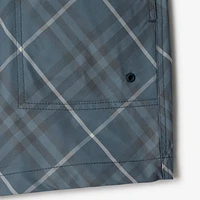 Check Swim Shorts in Pewter - Men | Burberry® Official