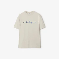 Knot Logo Cotton T-shirt in Sail - Men | Burberry® Official