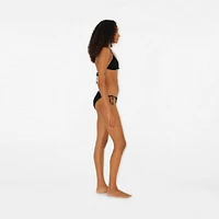 Bikini Top in Black - Women, Nylon | Burberry® Official