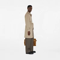Long Gabardine Car Coat in Fossil - Men | Burberry® Official