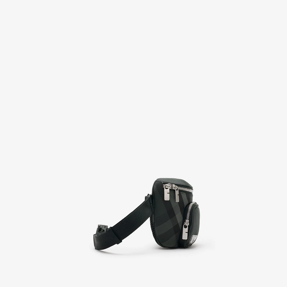 Grid Belt Bag in Charcoal - Men | Burberry® Official