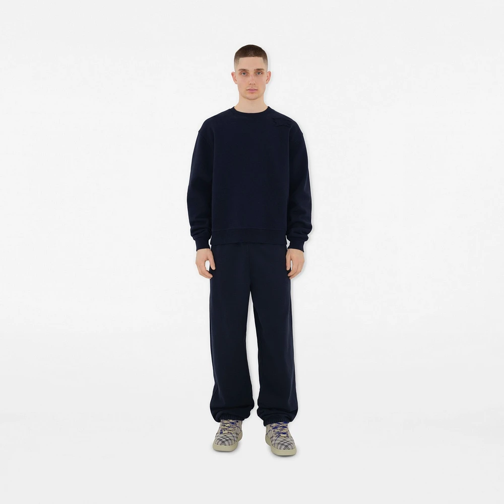 Cotton Jogging Pants in Navy - Men | Burberry® Official