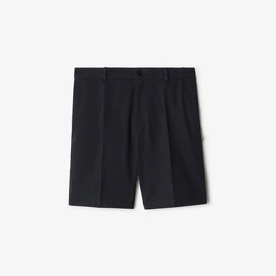 Cotton Shorts in Navy - Men | Burberry® Official