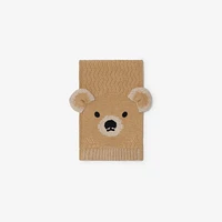 Thomas Bear Wool Scarf in Pale stone - Children | Burberry® Official
