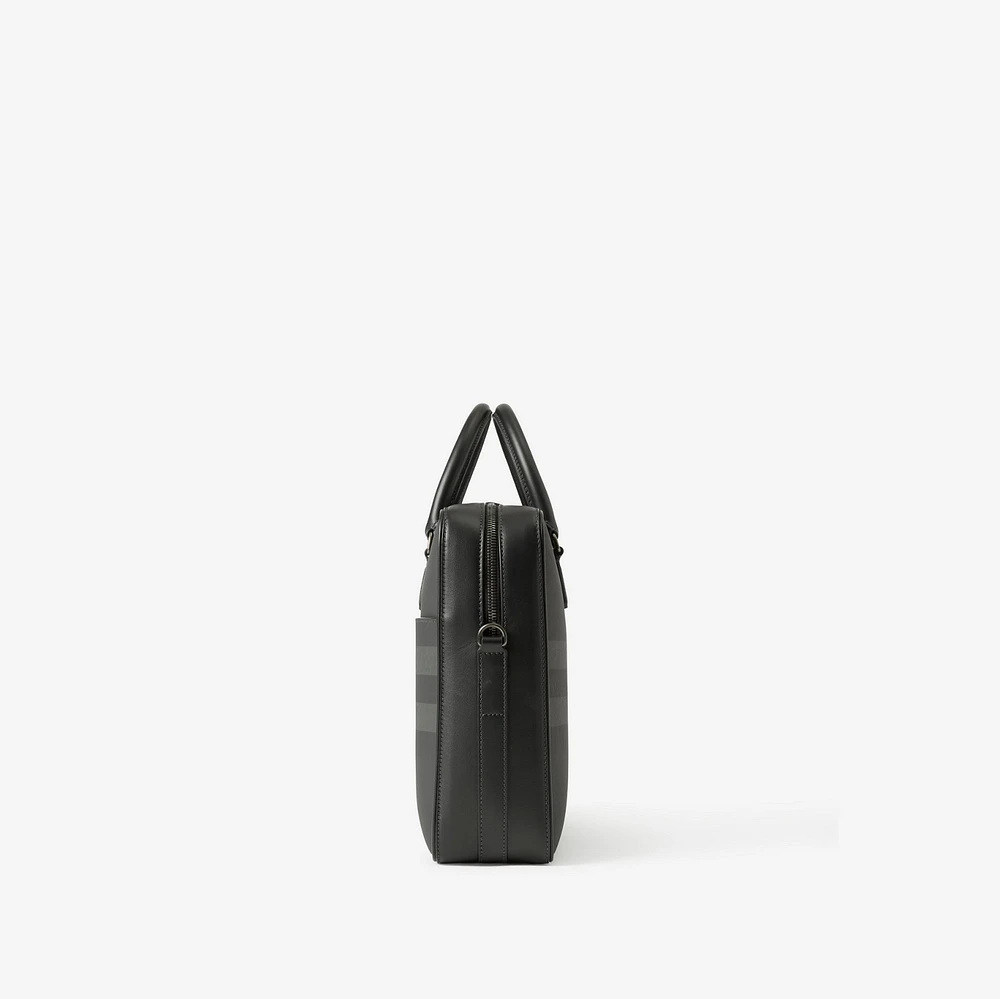 Ainsworth Briefcase in Charcoal grey - Men, Canvas | Burberry® Official