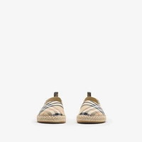 Check Espadrilles in Sand