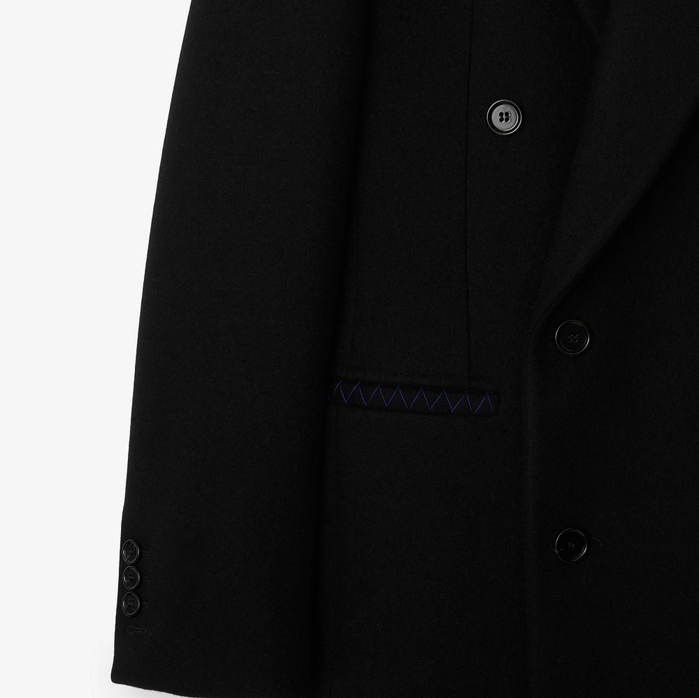 Wool Tailored Coat in Black - Men | Burberry® Official