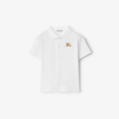 Cotton Polo Shirt in White | Burberry® Official