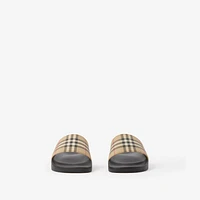 Check Slides in Archive beige - Men | Burberry® Official