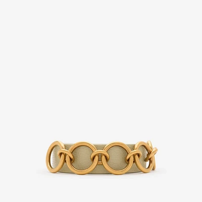 Leather Ring Belt in Hunter - Women | Burberry® Official