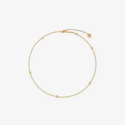 Shield Chain Necklace in Gold/clear - Women | Burberry® Official