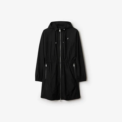 Nylon Cotton Parka in Black - Women | Burberry® Official