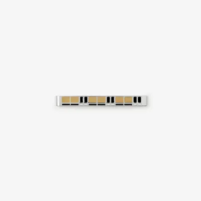 Check Tie Bar in Archive beige - Men | Burberry® Official