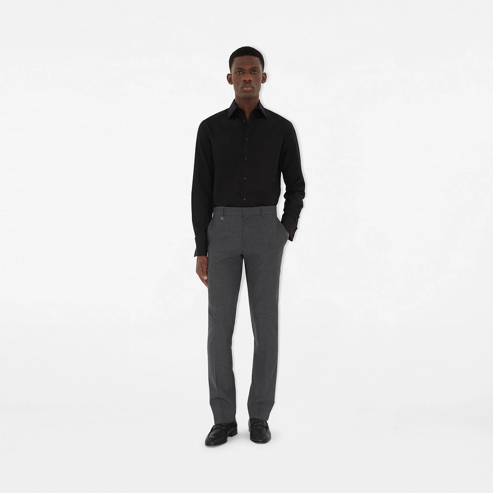 Wool Tailored Trousers in Rock grey - Men | Burberry® Official