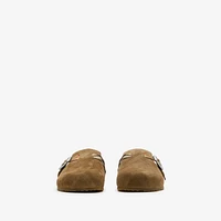 Check Suede Urchin Clogs - Women | Burberry® Official