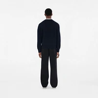 EKD Wool Cashmere Sweater in Navy - Men | Burberry® Official