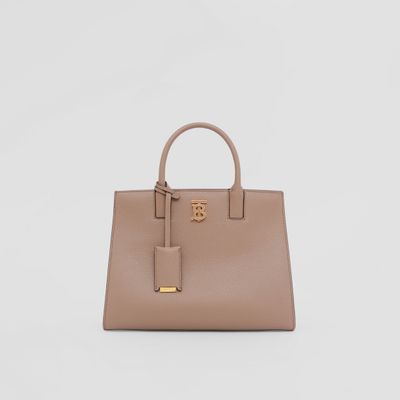 Grainy Leather Mini Frances Bag in Light Saddle Brown - Women | Burberry® Official