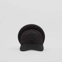 Headband Detail Monogram Motif Reconstructed Cap Black | Burberry® Official