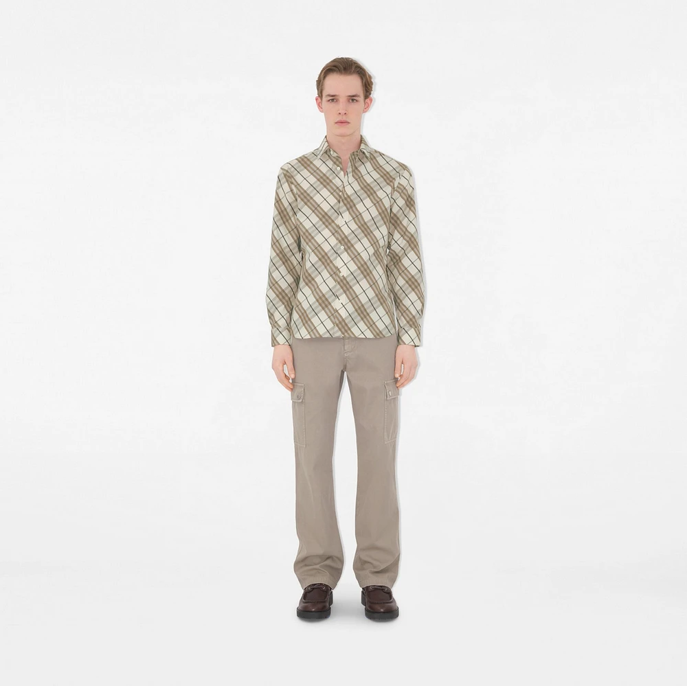 Regular Fit Check Cotton Shirt - Men | Burberry® Official