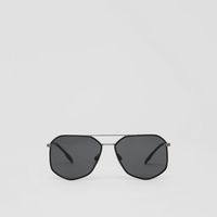 Geometric Frame Sunglasses in Black - Men | Burberry® Official
