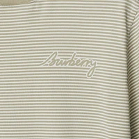 Striped Cotton T-shirt in Skylark - Men | Burberry® Official