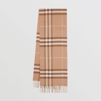The Classic Check Cashmere Scarf in Mid Camel | Burberry® Official